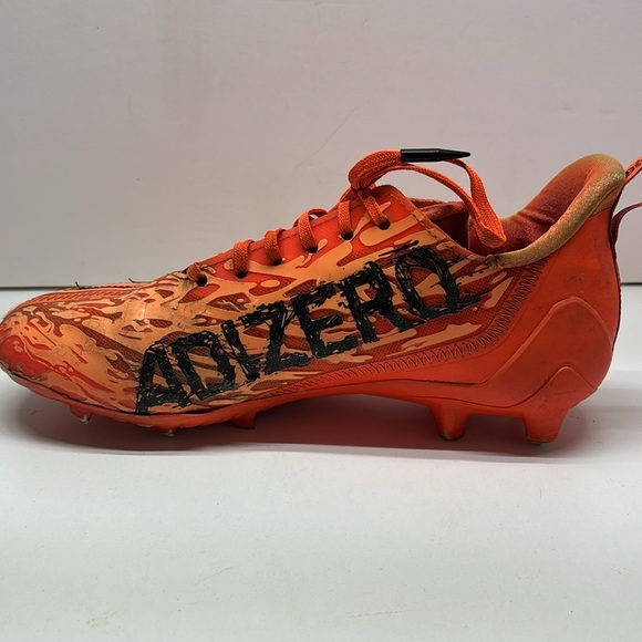 Adidas Men's Adizero Orange Low Top Lace Up Football Cleats Size US 8 - Picture 4 of 10